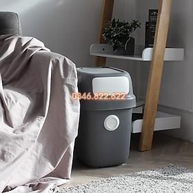 Thùng rác nhựa có năp đậy