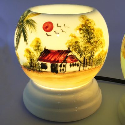 Đèn xông tinh dầu gốm sứ Bát Tràng