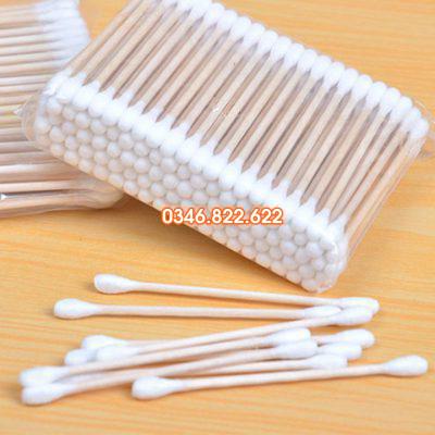 Tăm bông cán gỗ