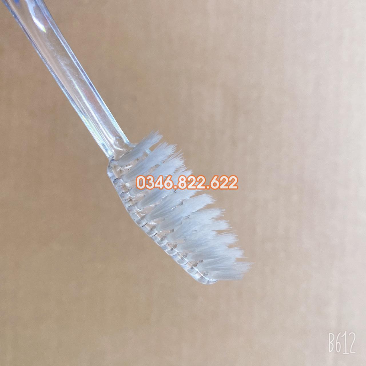 Bàn chải đánh răng cán xanh gầy kem đỏ ( túi 100 chiếc ) Bàn chải đánh răng cán xanh gầy kem đỏ ( túi 100 chiếc )