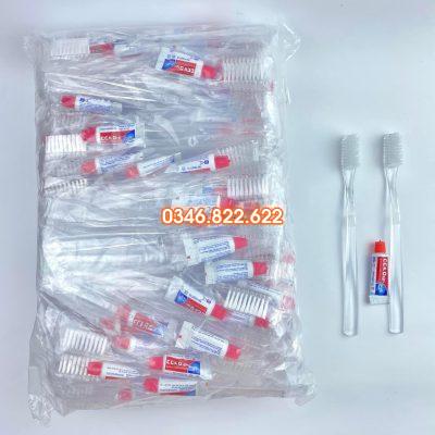Bàn chải cán trong 34 kem đỏ ( túi 100 chiếc )