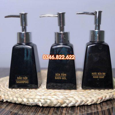 Bình đựng dầu gội , sữa tắm sứ