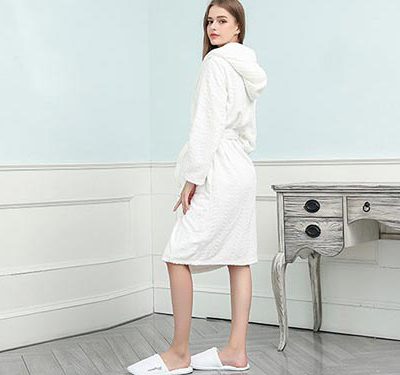 Áo choàng tắm bông có mũ cao cấp