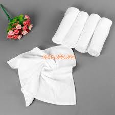 Khăn Mặt Khách Sạn 100% Cotton Kt 30*50cm - Màu Trắng