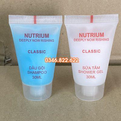 Tuýp dầu gội sữa tắm 30ml