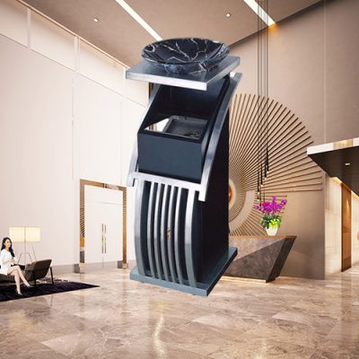 Thùng rác sảnh inox trang trí cao cấp