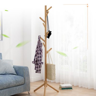 Cây treo quần áo bằng gỗ - mẫu hiện đại