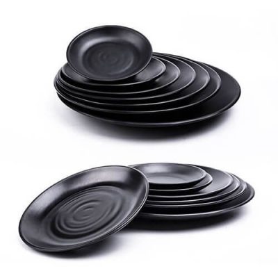 Đĩa nhựa đen melamine