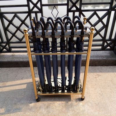 Giá mắc ô inox mạ vàng