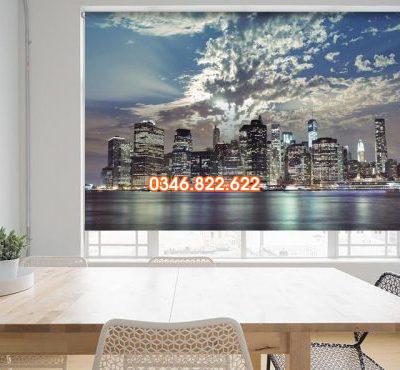 Rèm cuốn in tranh