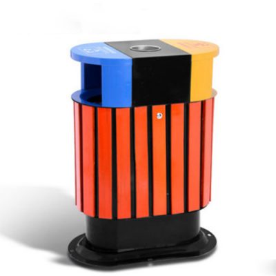 Thùng rác gỗ ngoài trời