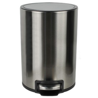 Thùng rác inox đạp chân nắp bằng - chống bám vân tay