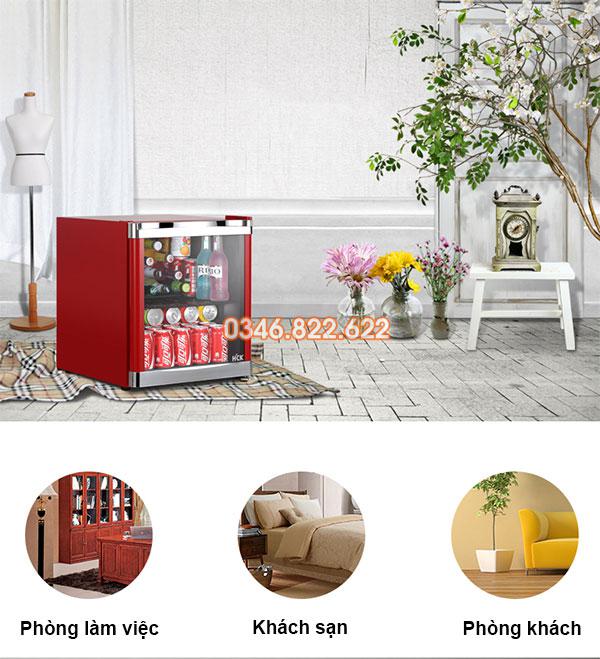 Tủ mát minibar khách sạn cửa kính trong 42 lít Tủ mát minibar khách sạn cửa kính trong 42 lít
