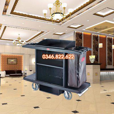Xe đẩy dọn phòng nhựa siêu cứng