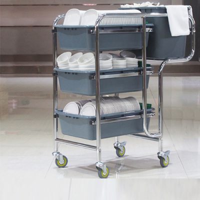 Xe thu gom bát đĩa