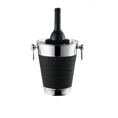 Xô ướp rượu vang bọc da