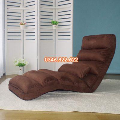 Ghế lười con sâu tatami - màu nâu