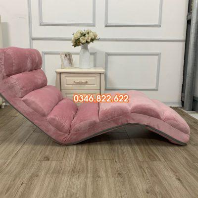 Ghế lười con sâu tatami - màu hồng phấn