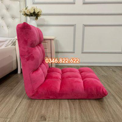 Ghế bệt tựa lưng tatami - màu hồng đậm