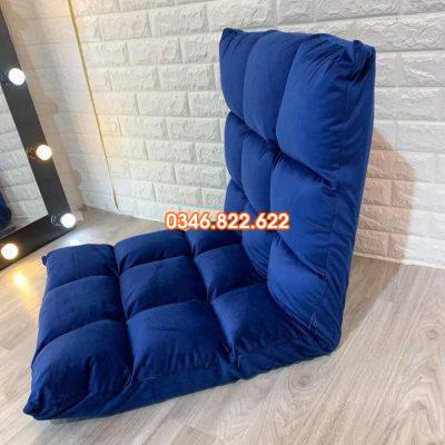 Ghế bệt tựa lưng tatami - màu xanh da trời