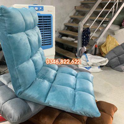 Ghế bệt tựa lưng tatami - màu xanh min