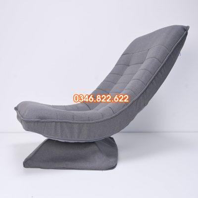 Ghế thư giãn mặt trăng xoay 360 - màu ghi