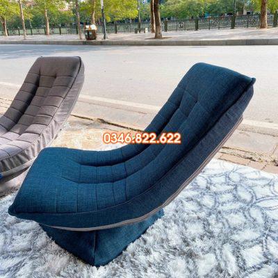 Ghế thư giãn mặt trăng xoay 360 - màu xanh navi