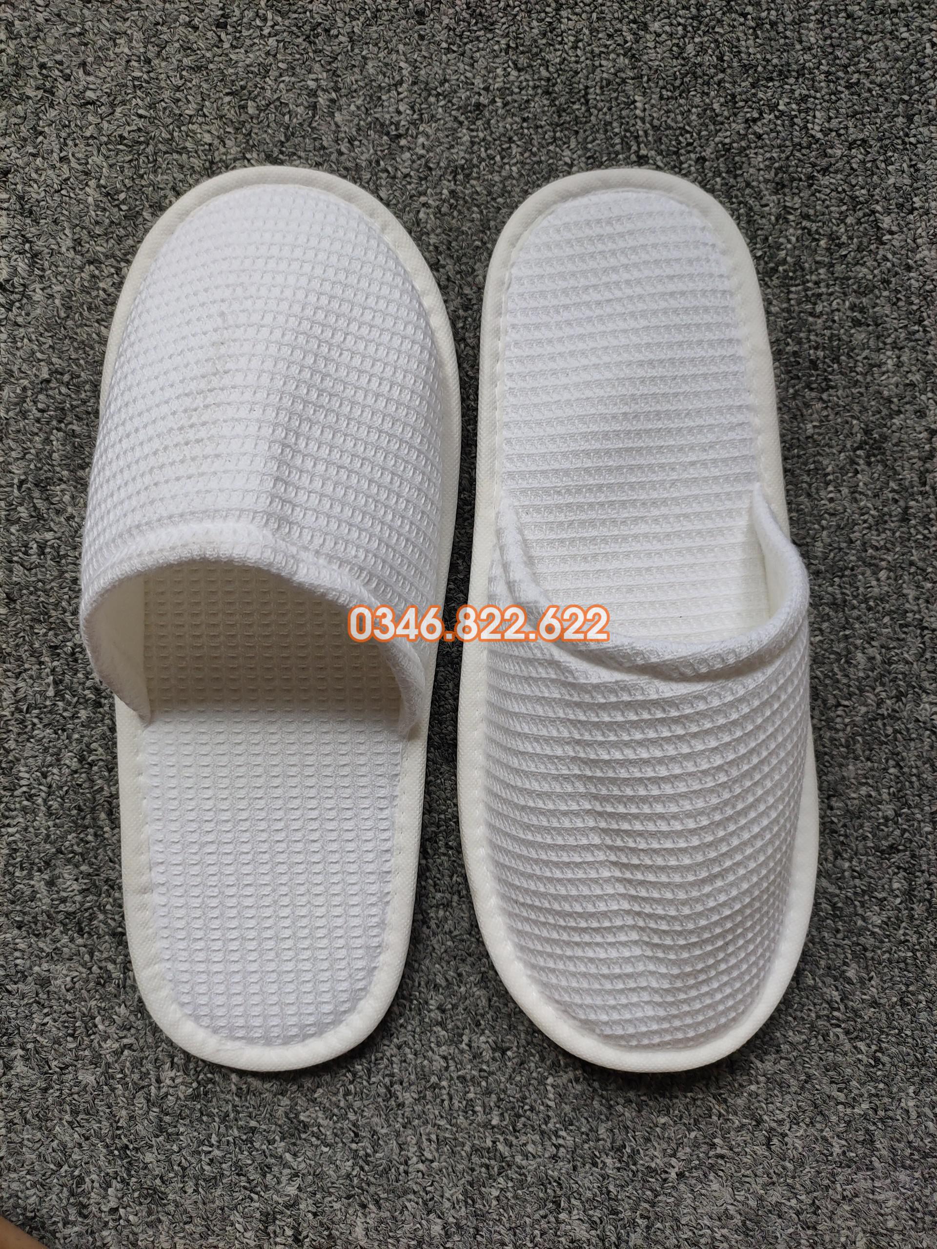 Dép khách sạn vải tổ ong HỞ/KÍN mũi đế EVA 5 Ly Dép khách sạn vải tổ ong HỞ/KÍN mũi đế EVA 5 Ly